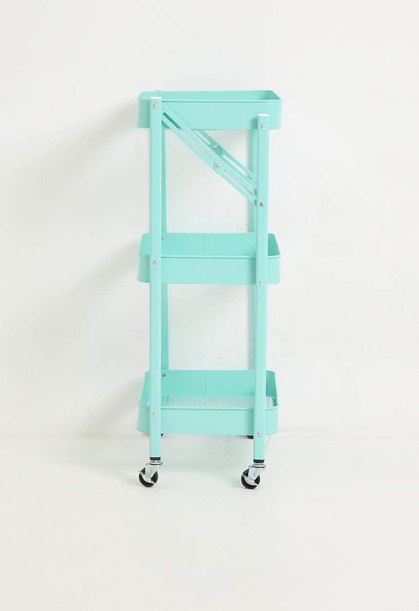 Maisonware - 3 Tier Steel Trolly with Wheels - Green