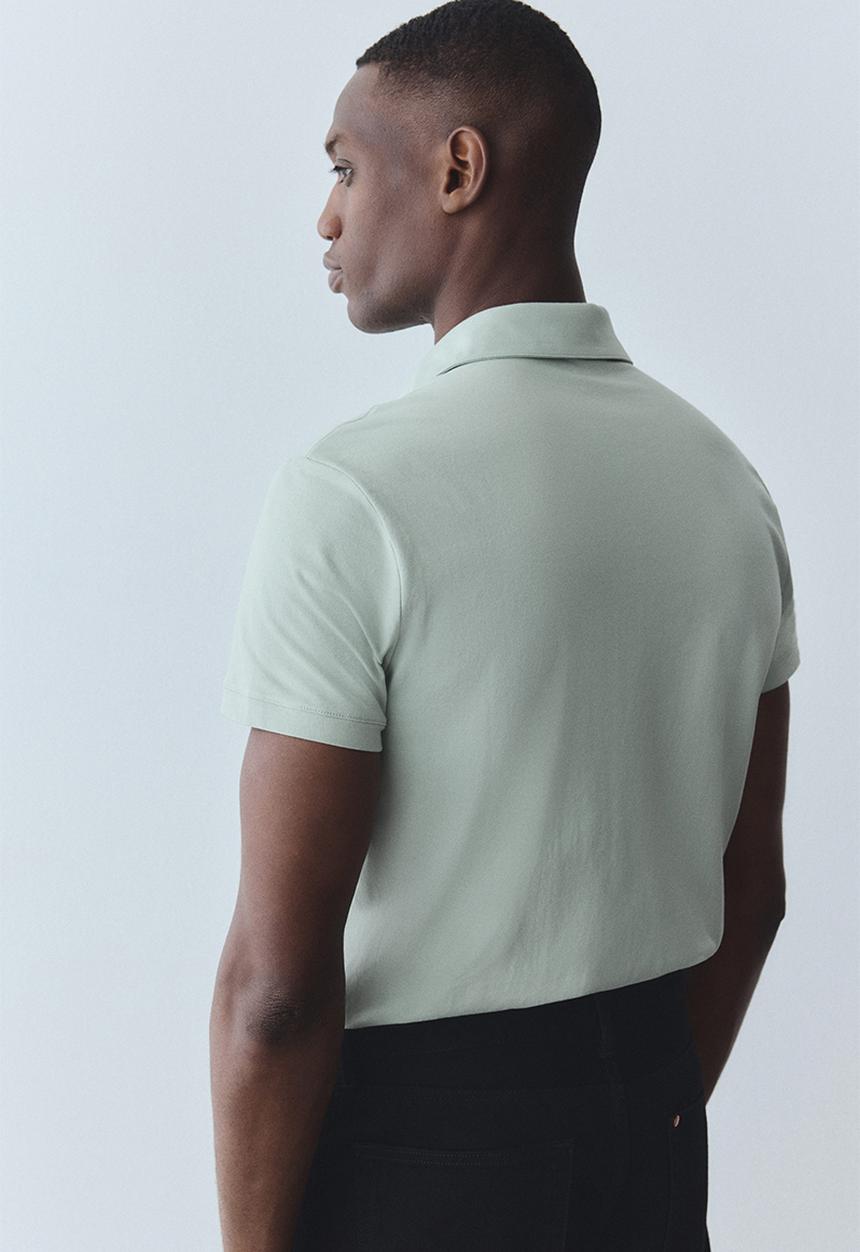 H&M - Slim fit polo shirt - mint green