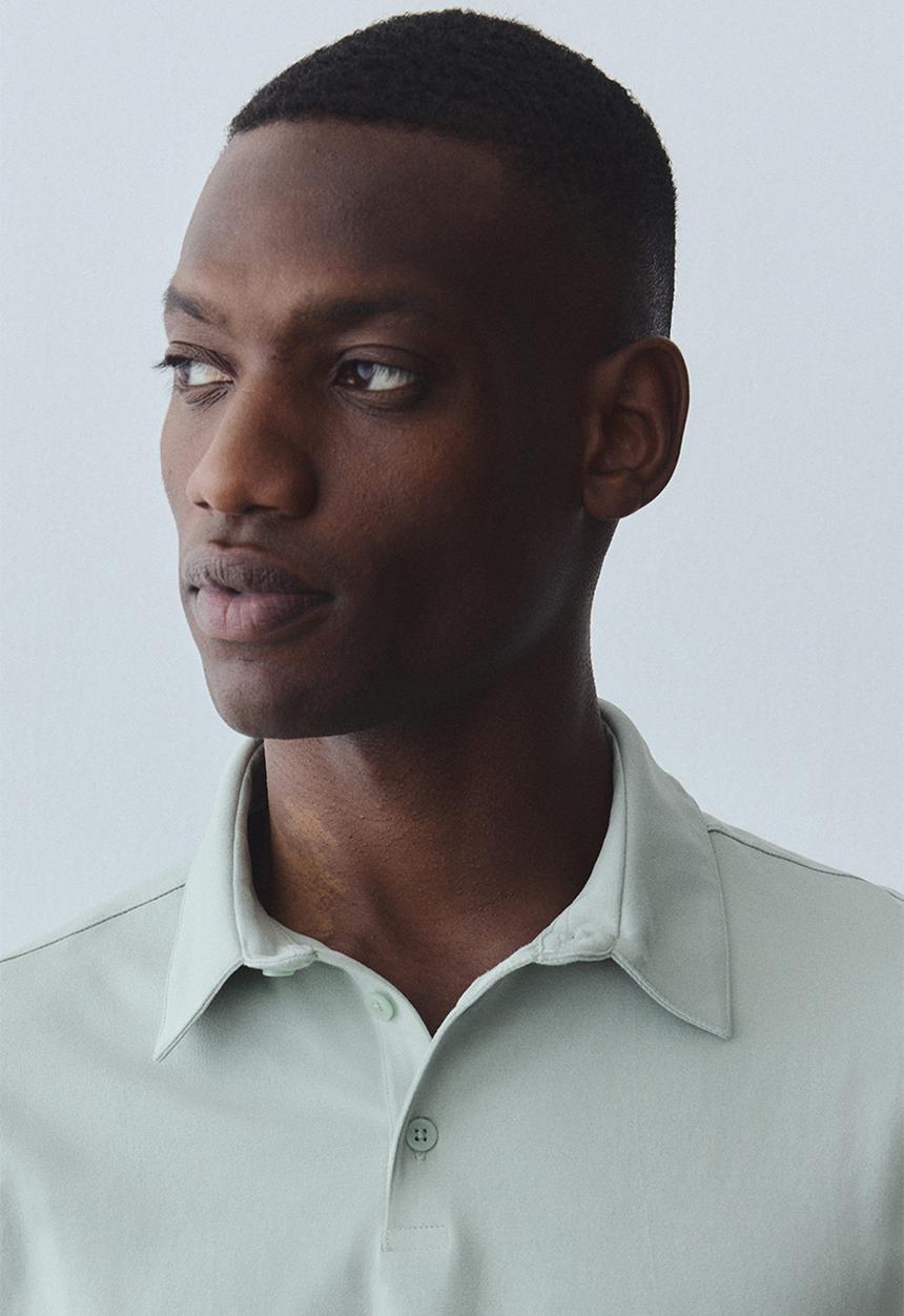 H&M - Slim fit polo shirt - mint green