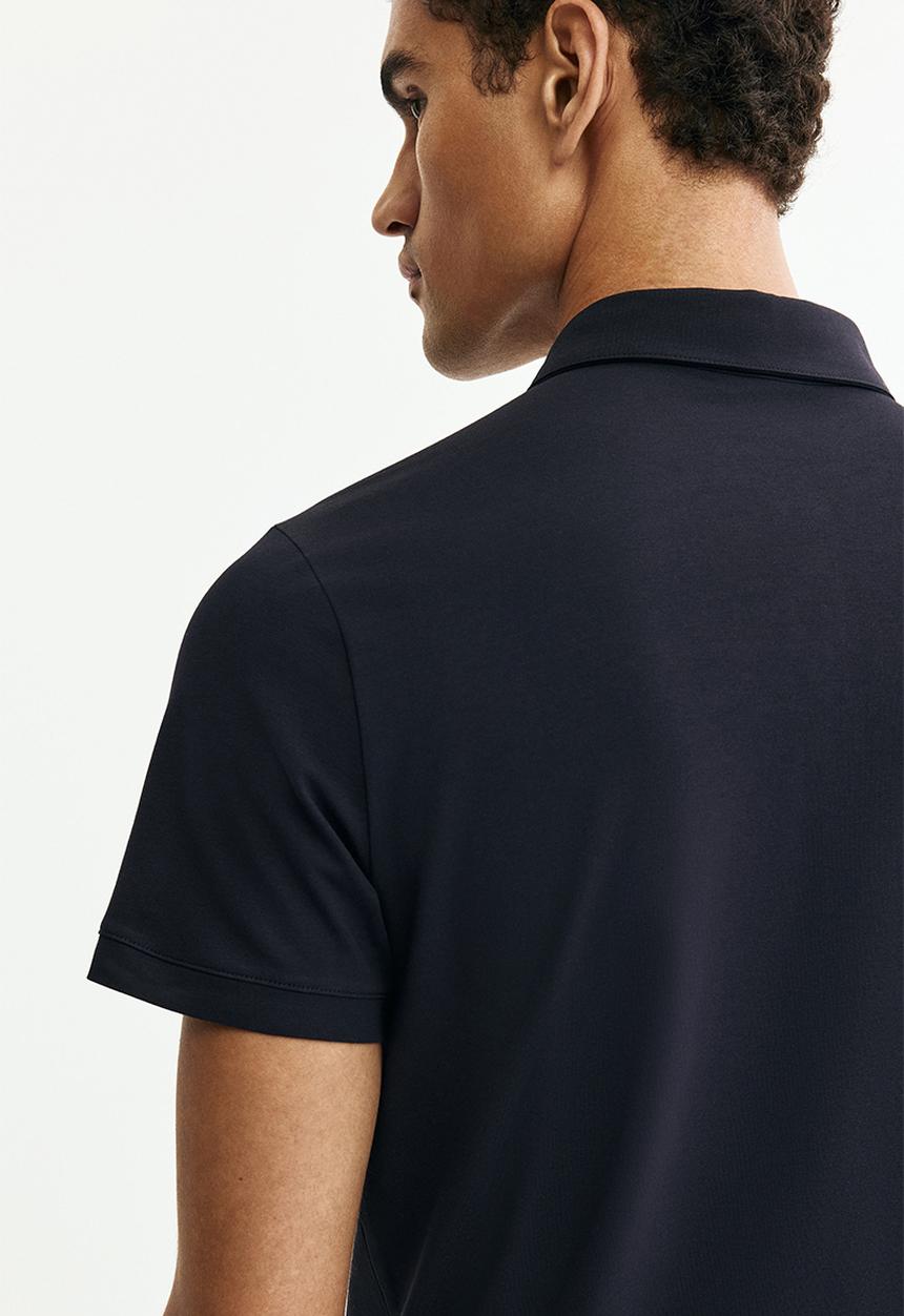 H&M - Slim fit polo shirt - dark blue 