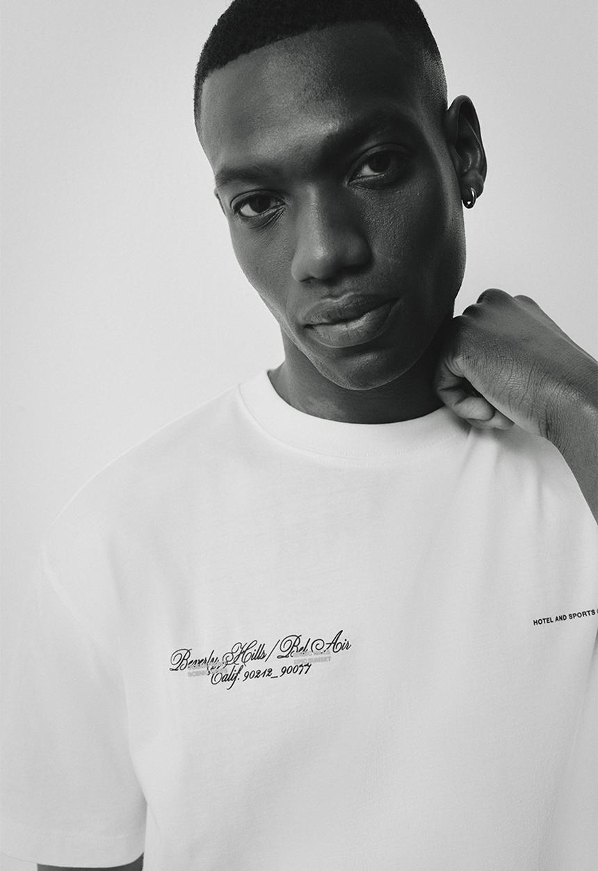 H&M - Loose fit printed t-shirt - white beverly hills