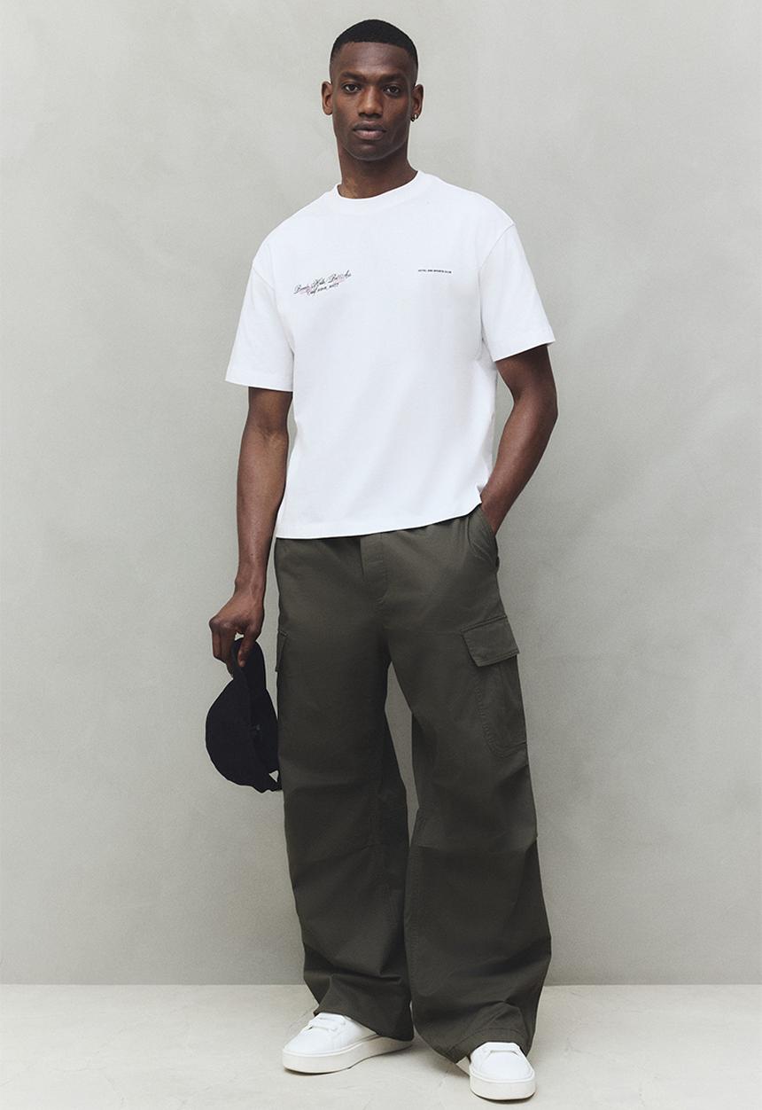 H&M - Loose fit printed t-shirt - white beverly hills