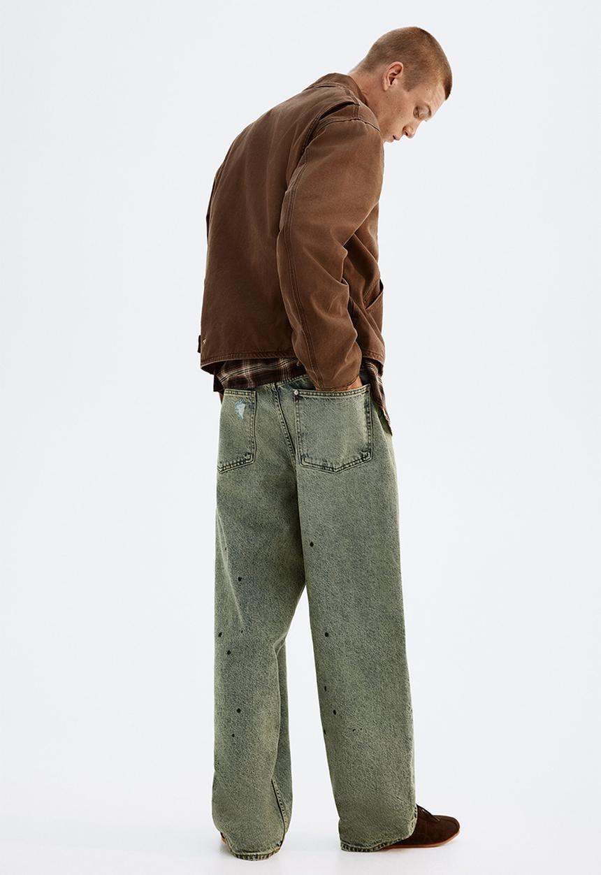 H&M - Baggy jeans - denim green