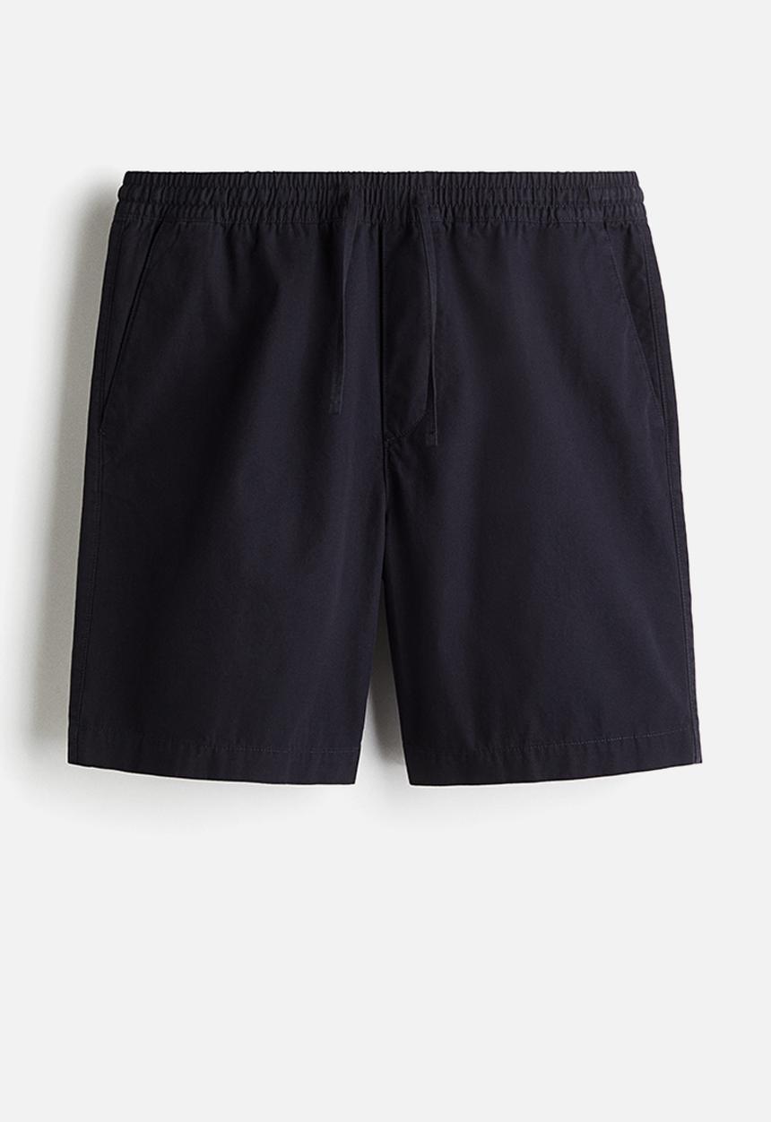 H&M - Regular fit canvas shorts - navy blue 