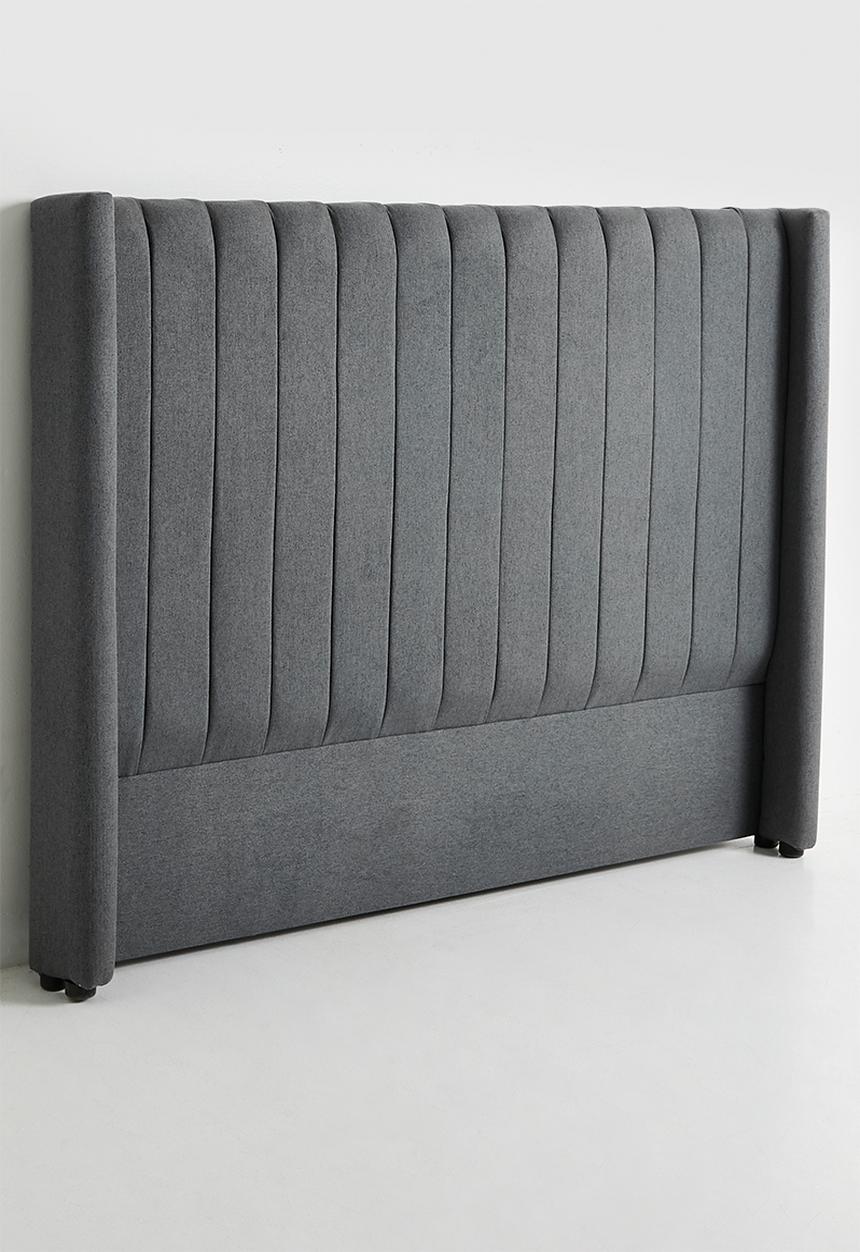 Sixth Floor - Rio ribbed headboard - dark grey
