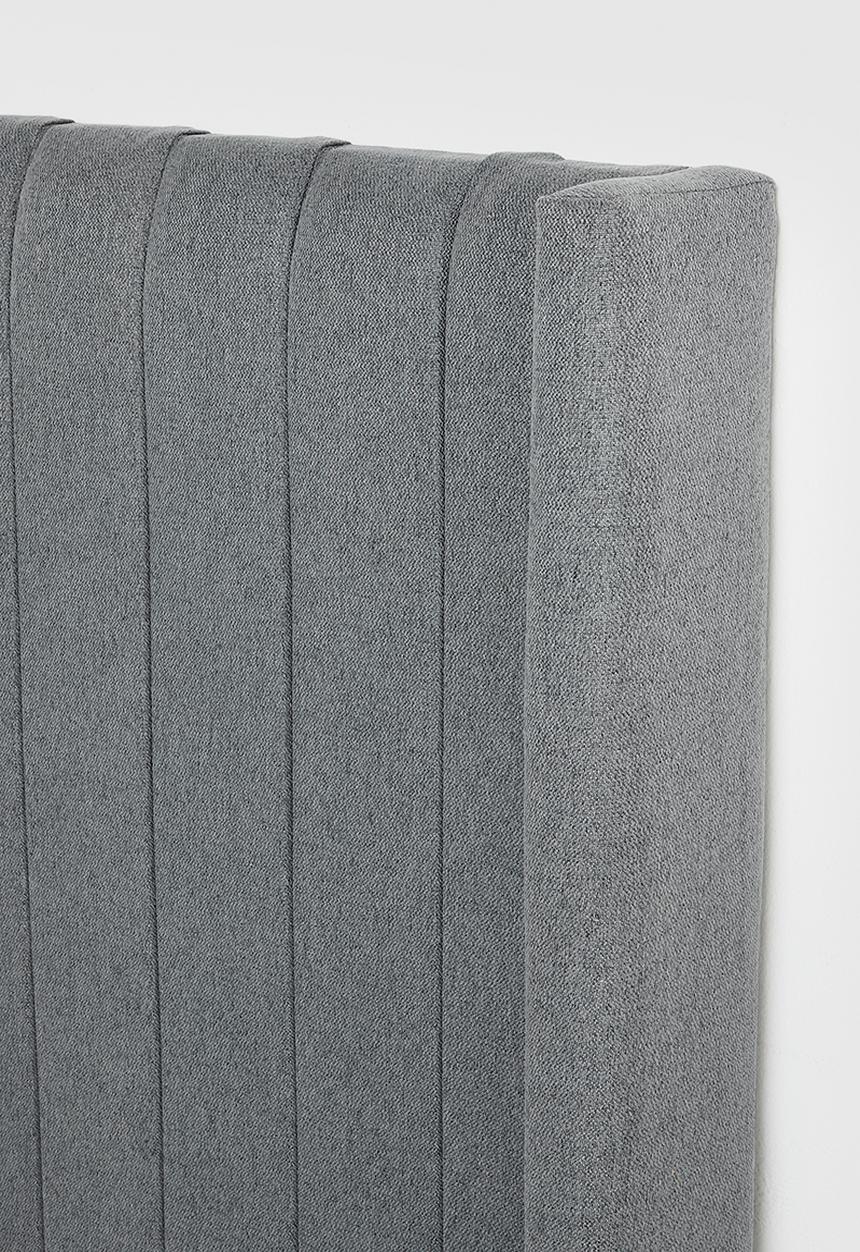 Sixth Floor - Rio ribbed headboard - dark grey