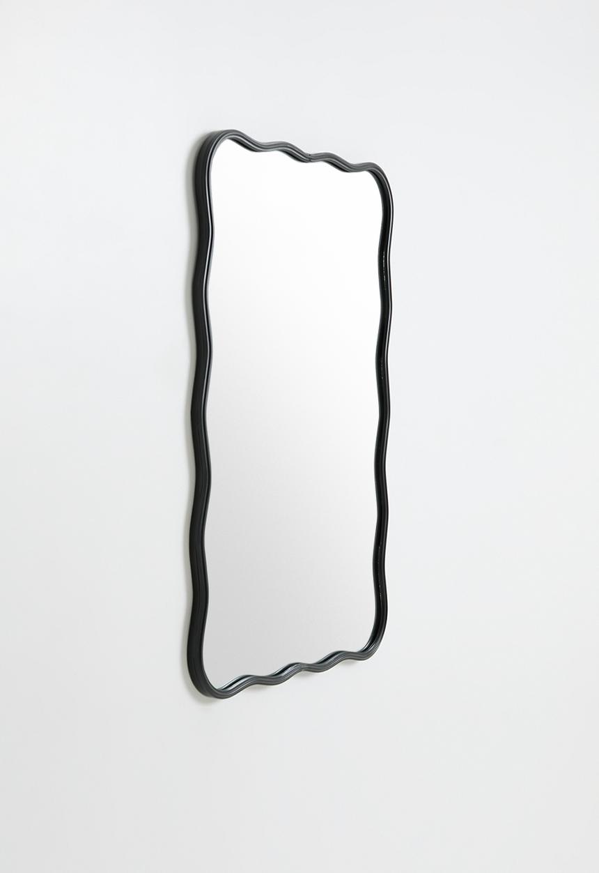 Sixth Floor - Iron Wavy Mirror - Black