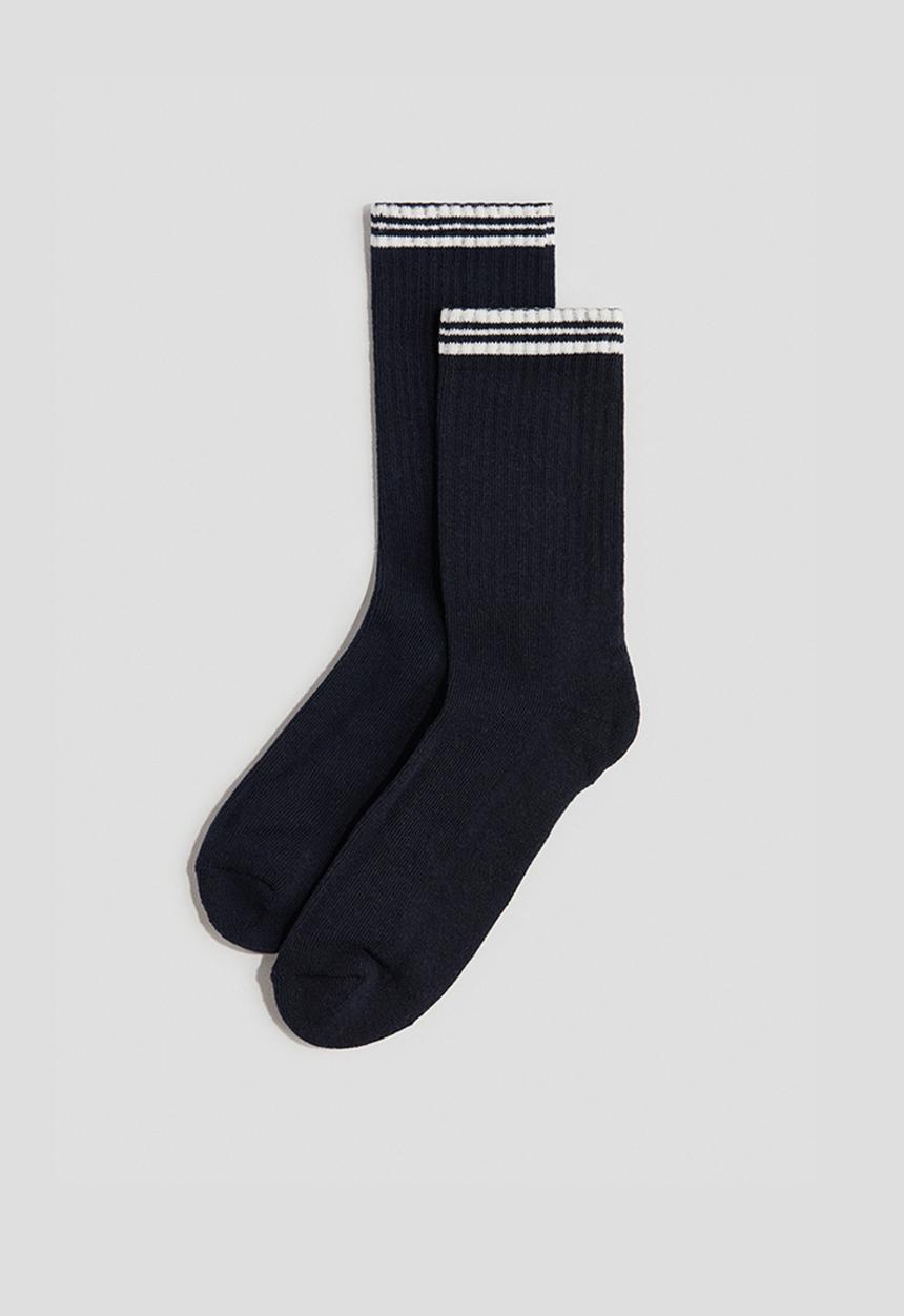 H&M - 5-Pack ribbed terry socks - Black & White