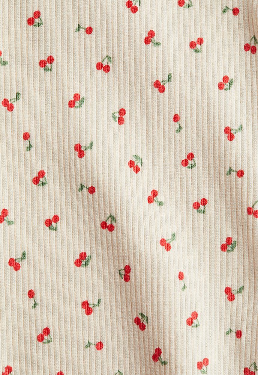 H&M - Flared leggings - cream cherries