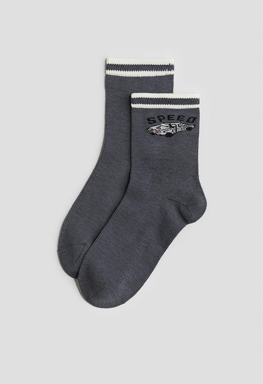 H&M - 7-Pack socks - grey cars