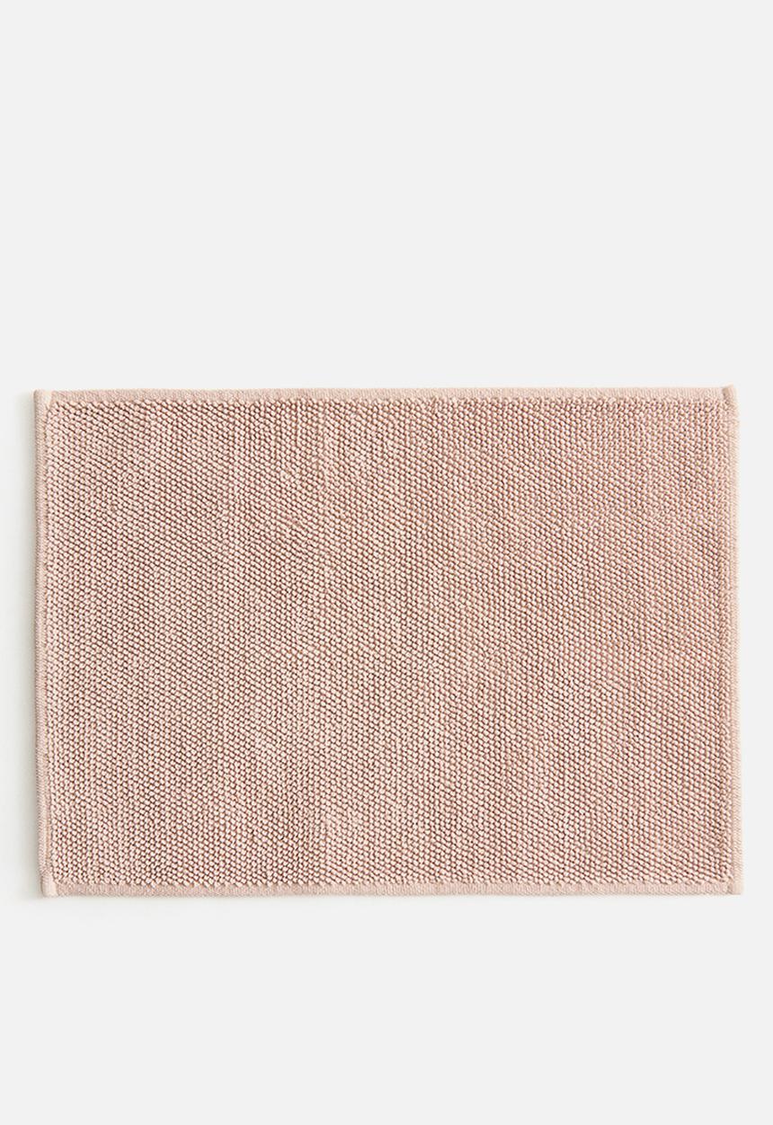 H&M - Cotton bath mat -  old rose