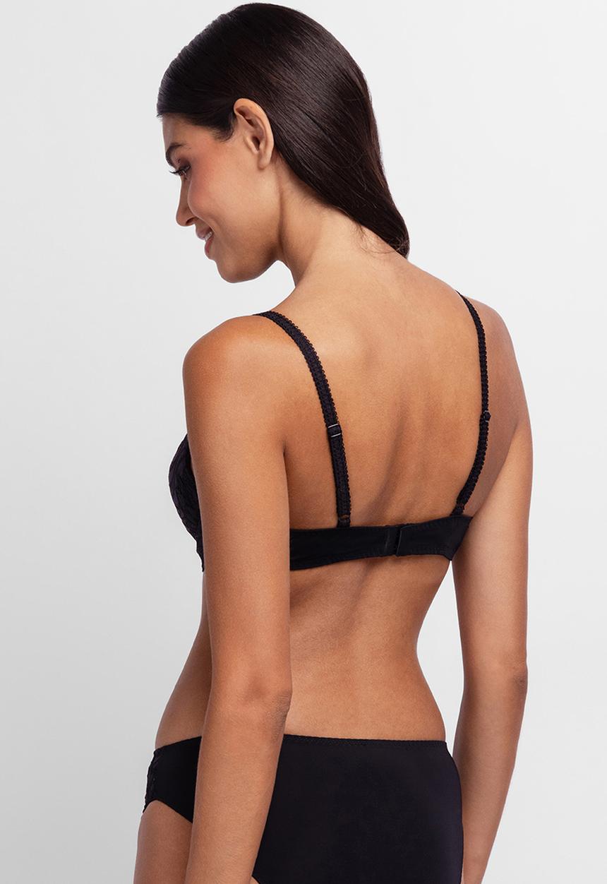 DORINA - Angie 2 pack push up plunge - black & fuchsia