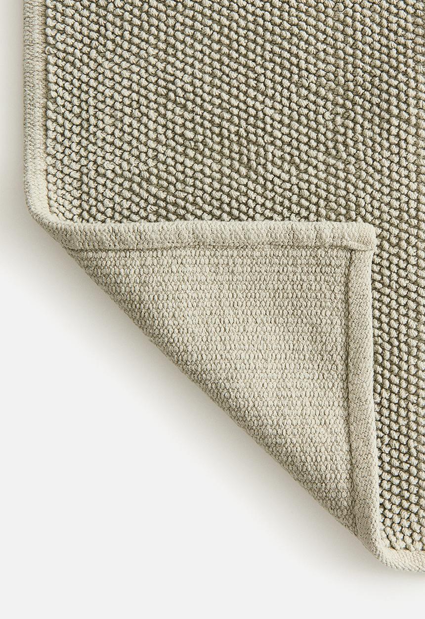 H&M - Cotton bath mat - sage green