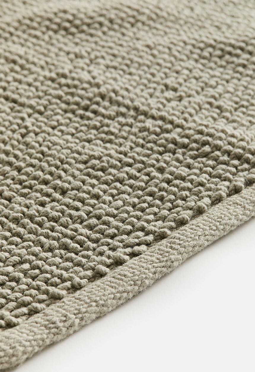 H&M - Cotton bath mat - sage green