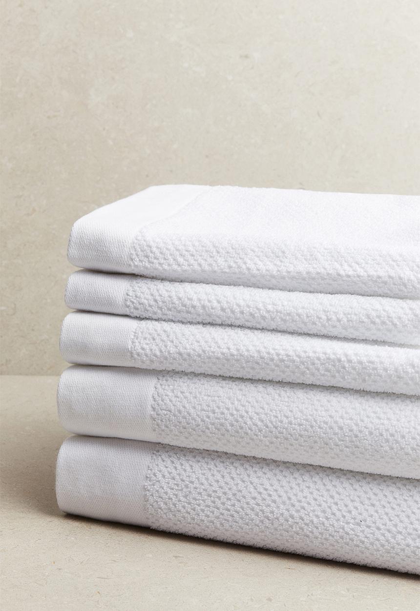 H&M - Cotton terry bath sheet - white