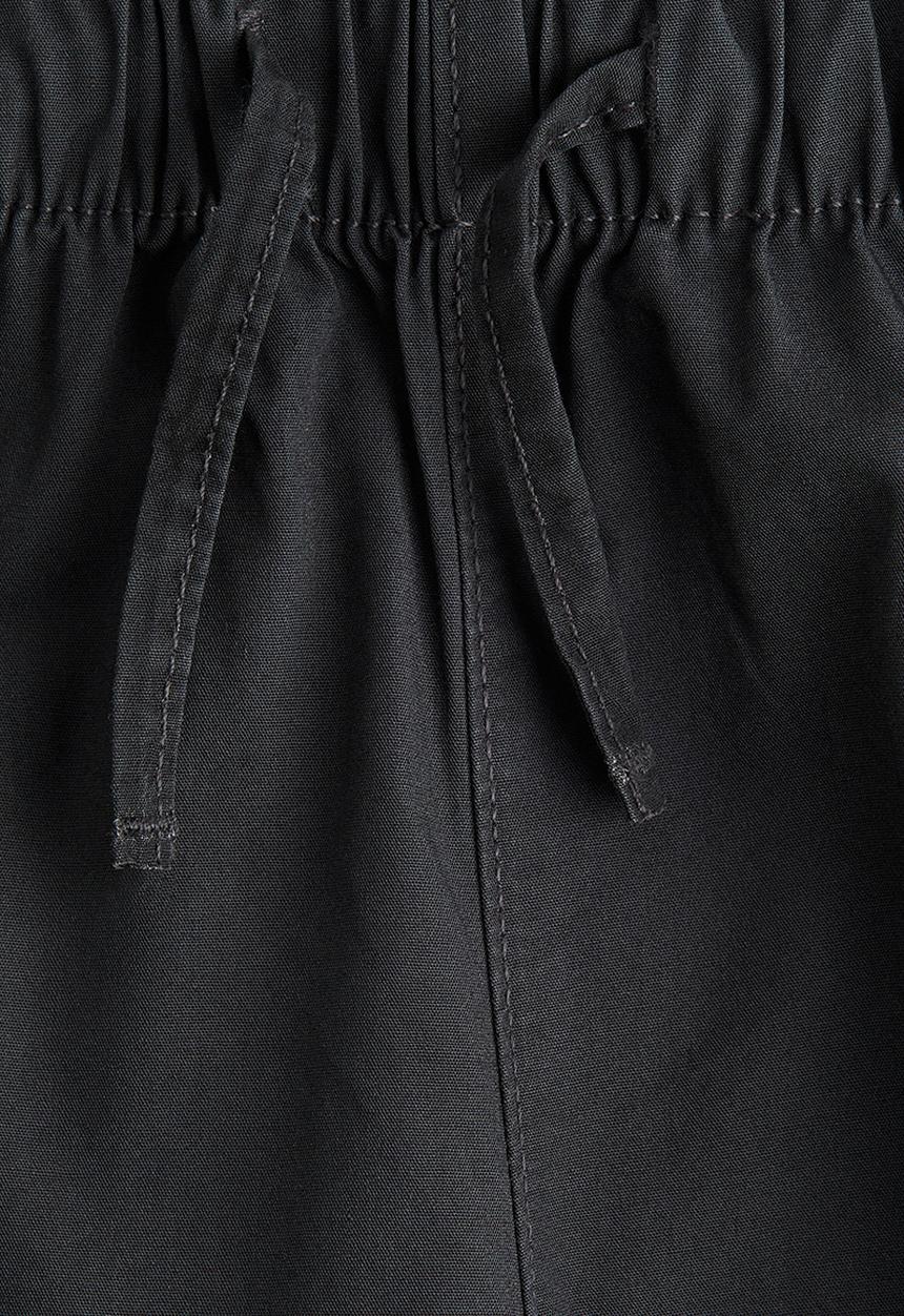 H&M - Barrel-leg cotton trousers - dark grey