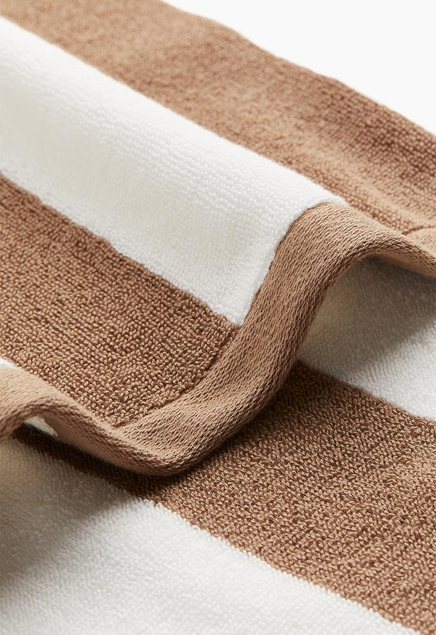 H&M - Bath towel -  brown/striped