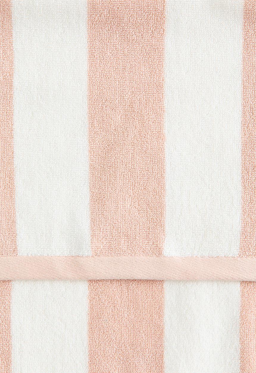 H&M - Bath towel - powder pink/striped 