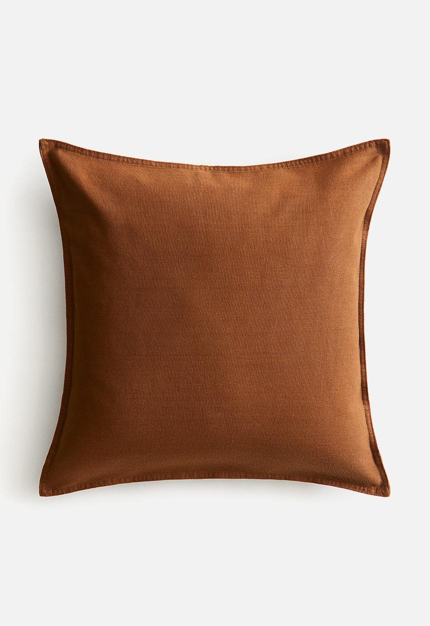 H&M - Linen-blend cushion cover - brown
