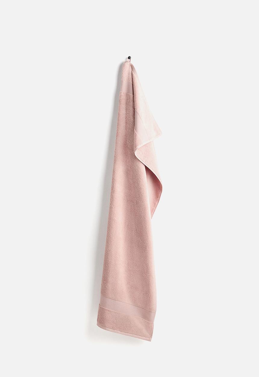 H&M - Soft terry bath sheet - pink