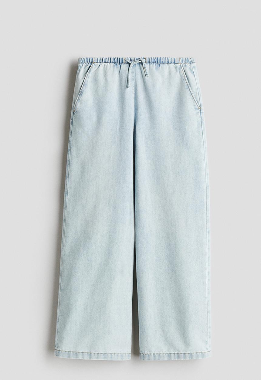 H&M - Wide leg jeans - light denim blue
