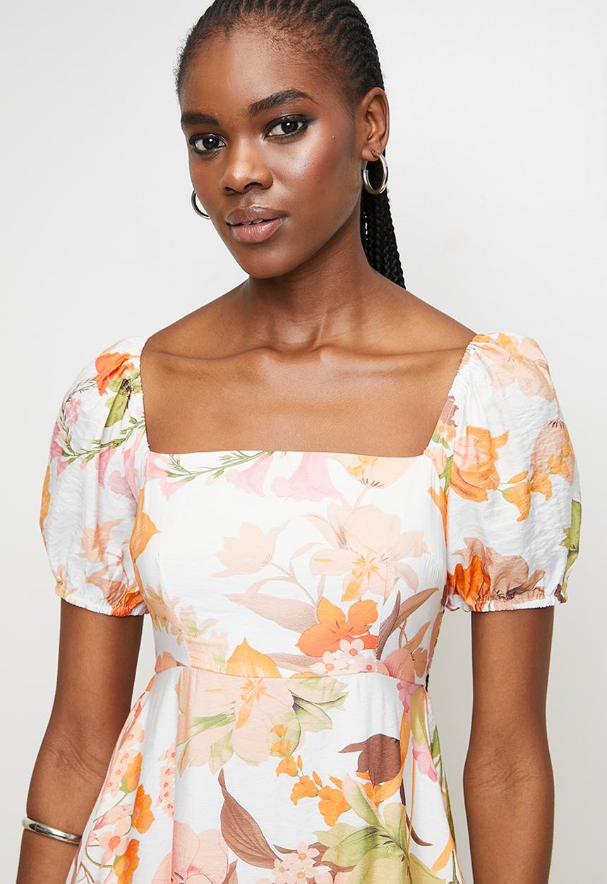 MILLA - Orange floral dress - orange multi