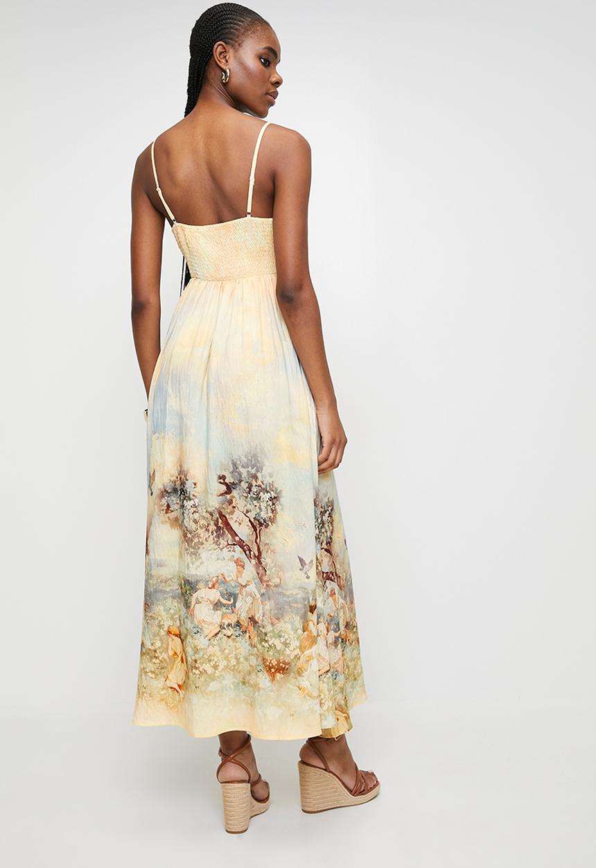 MILLA - Landscape printed maxi dress - multi