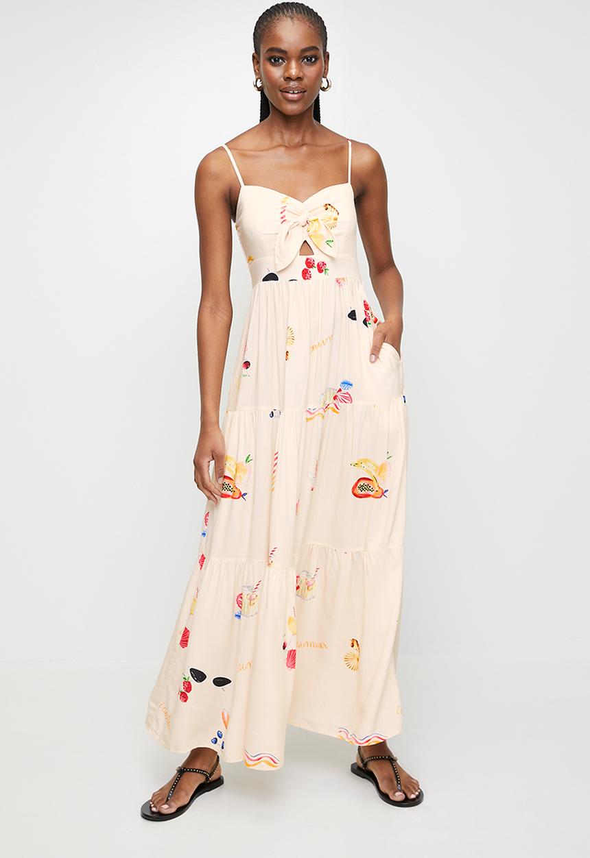 MILLA - Novelty maxi dress - pink multi
