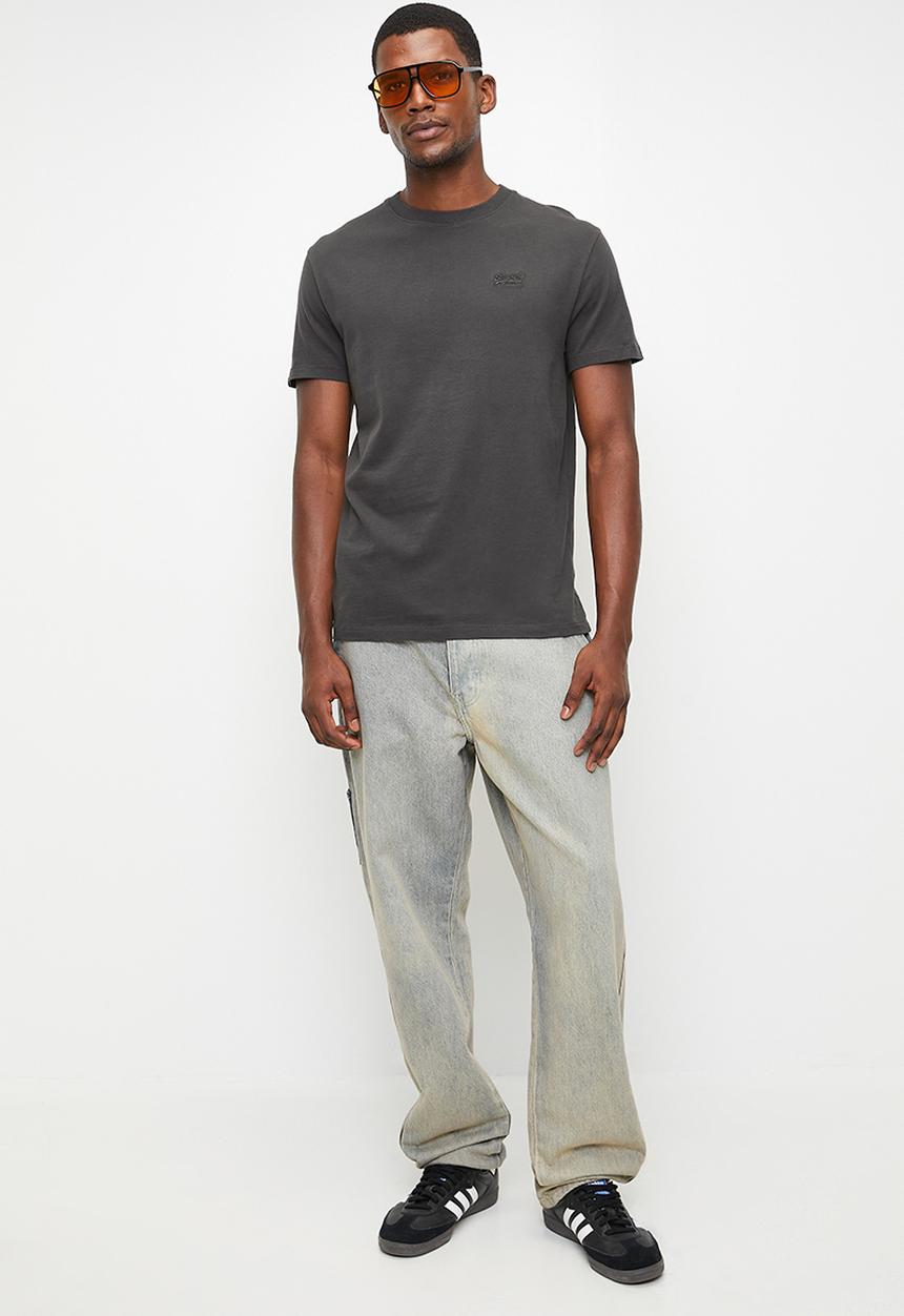 Superdry. - Essential logo emb tee - Q29 - grey
