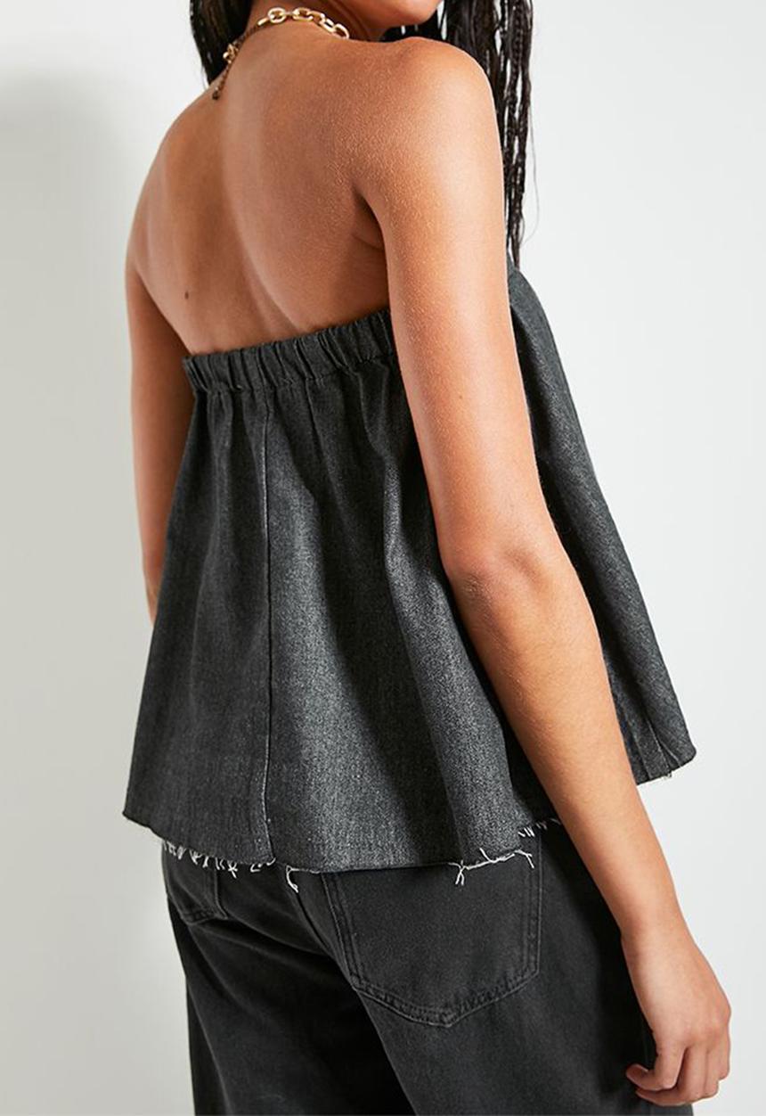 Superbalist - Denim bandeaux - black
