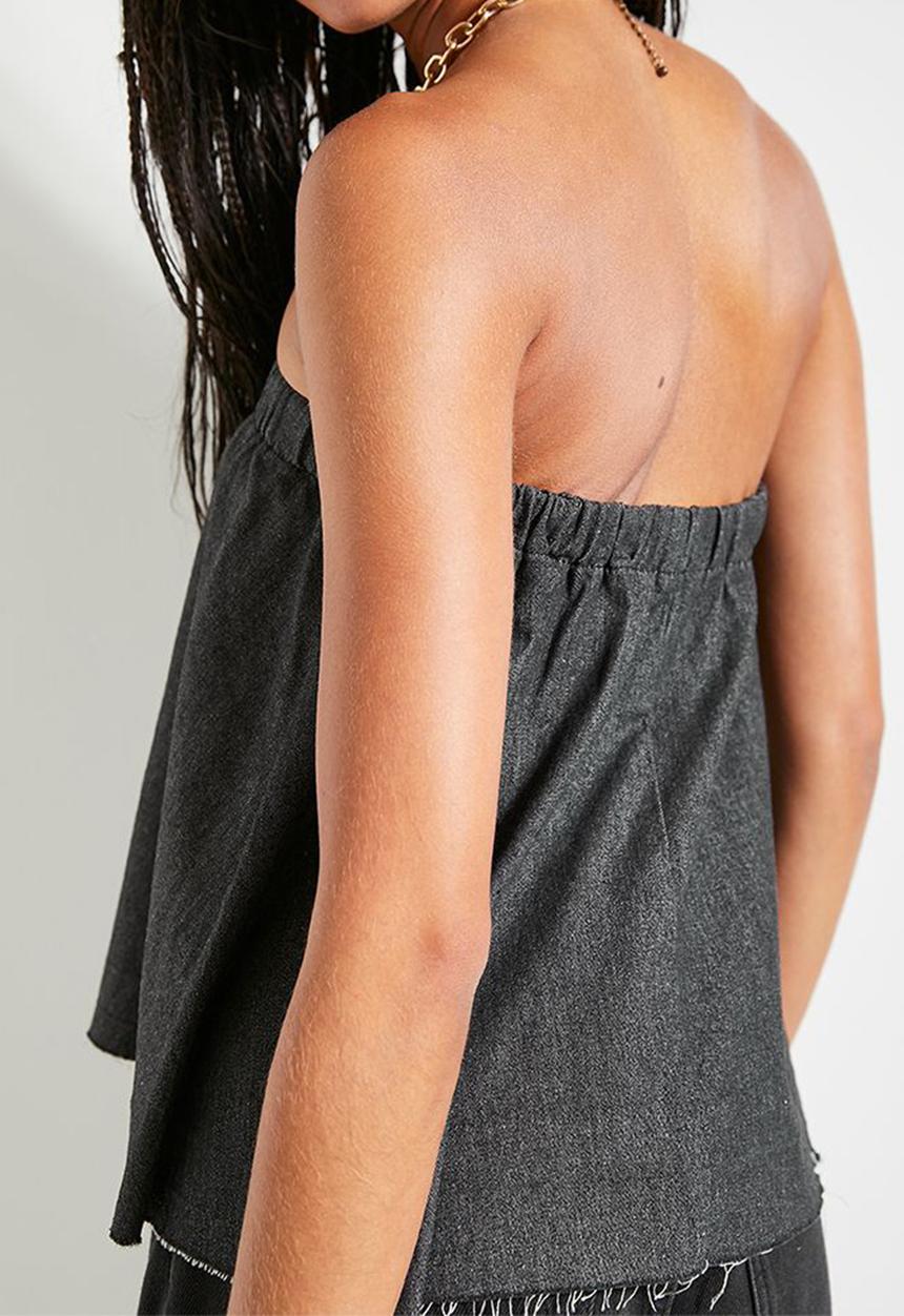 Superbalist - Denim bandeaux - black