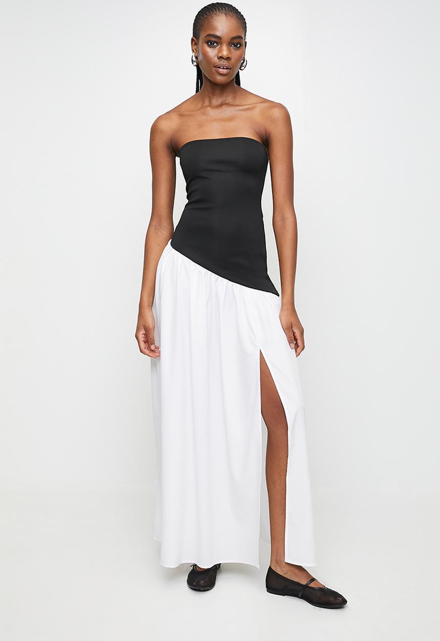 MILLA - Colourblocked combo dress - black