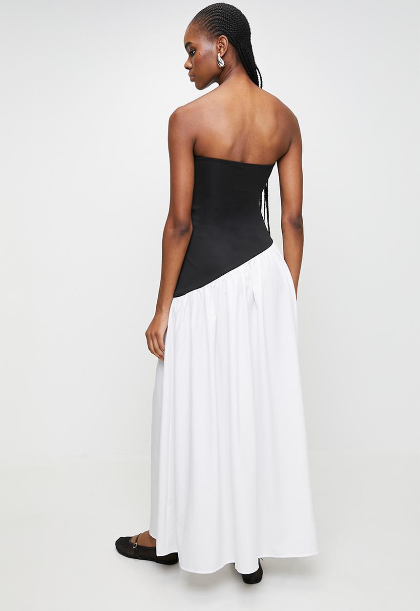 MILLA - Colourblocked combo dress - black