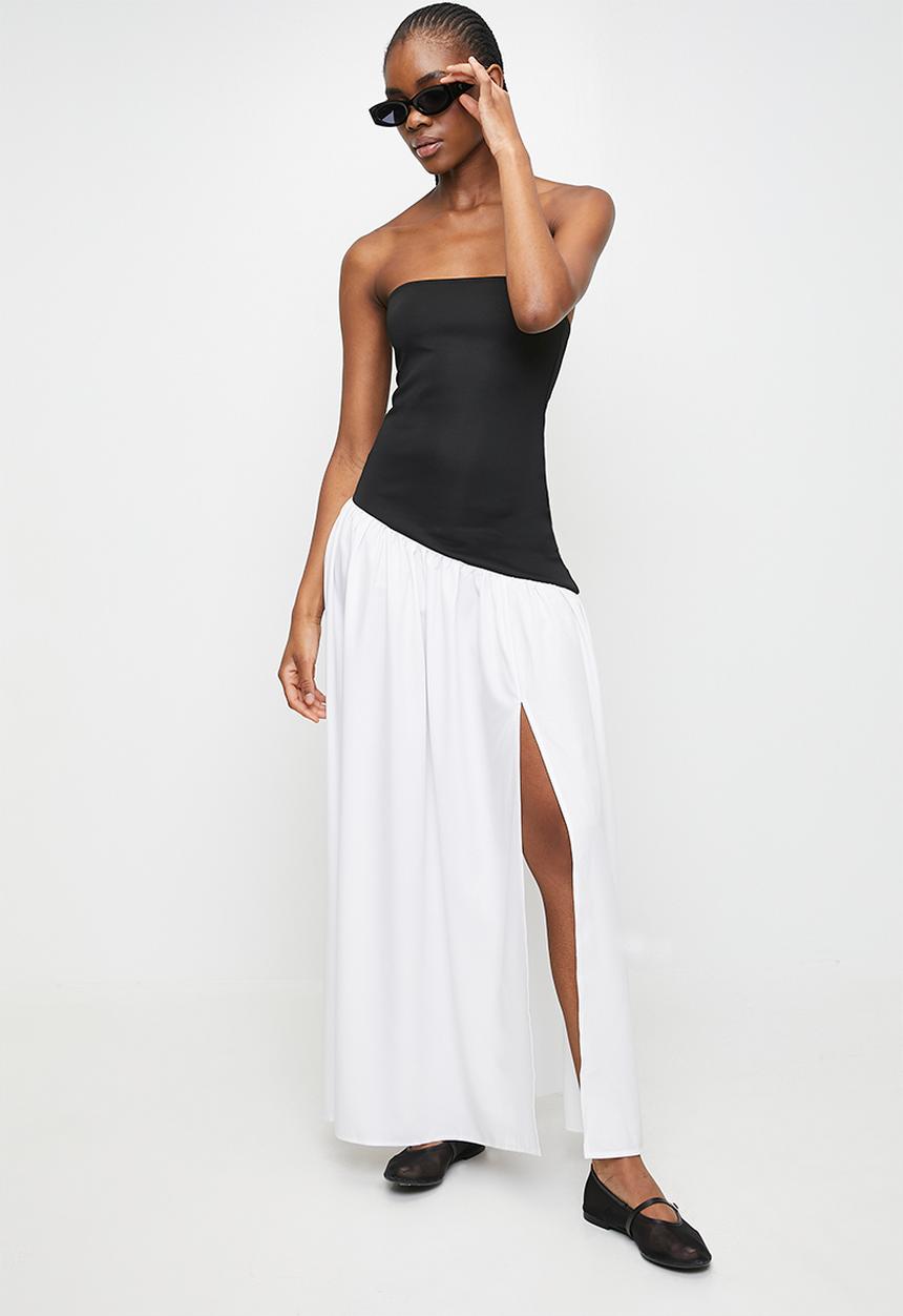 MILLA - Colourblocked combo dress - black