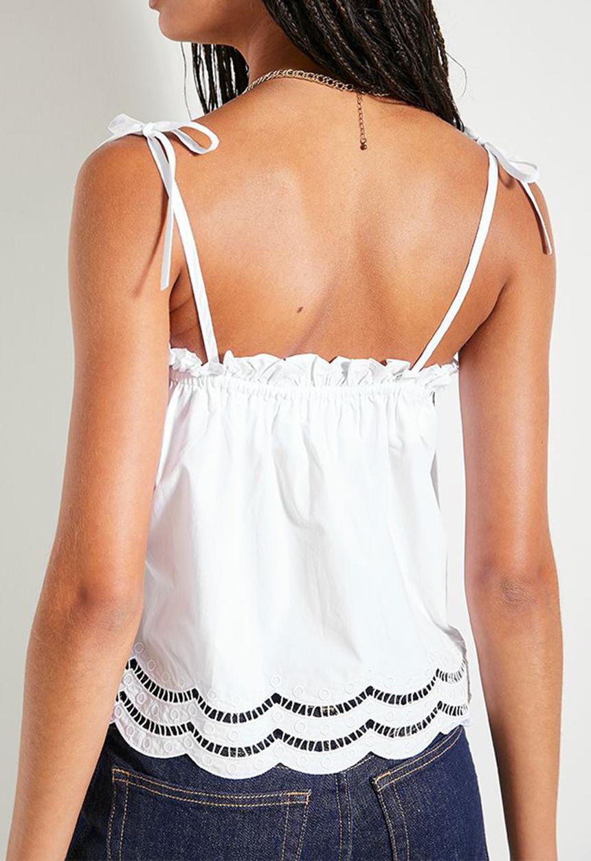 Superbalist - Lazer cut camie - white