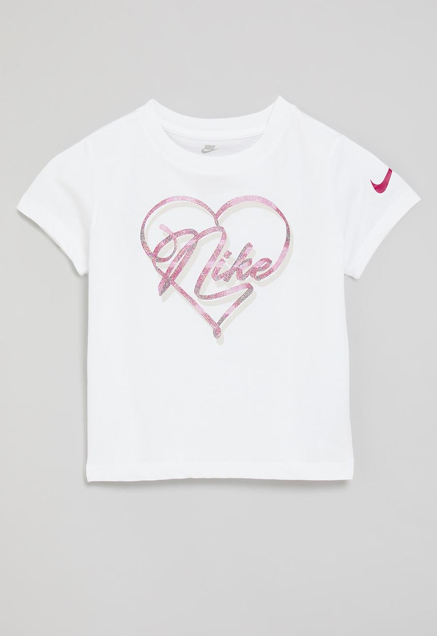 Nike - Nike swoosh on pointe graphic tee - white