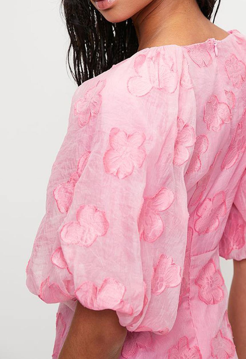MILLA - Volume sleeve statement maxi dress - pink
