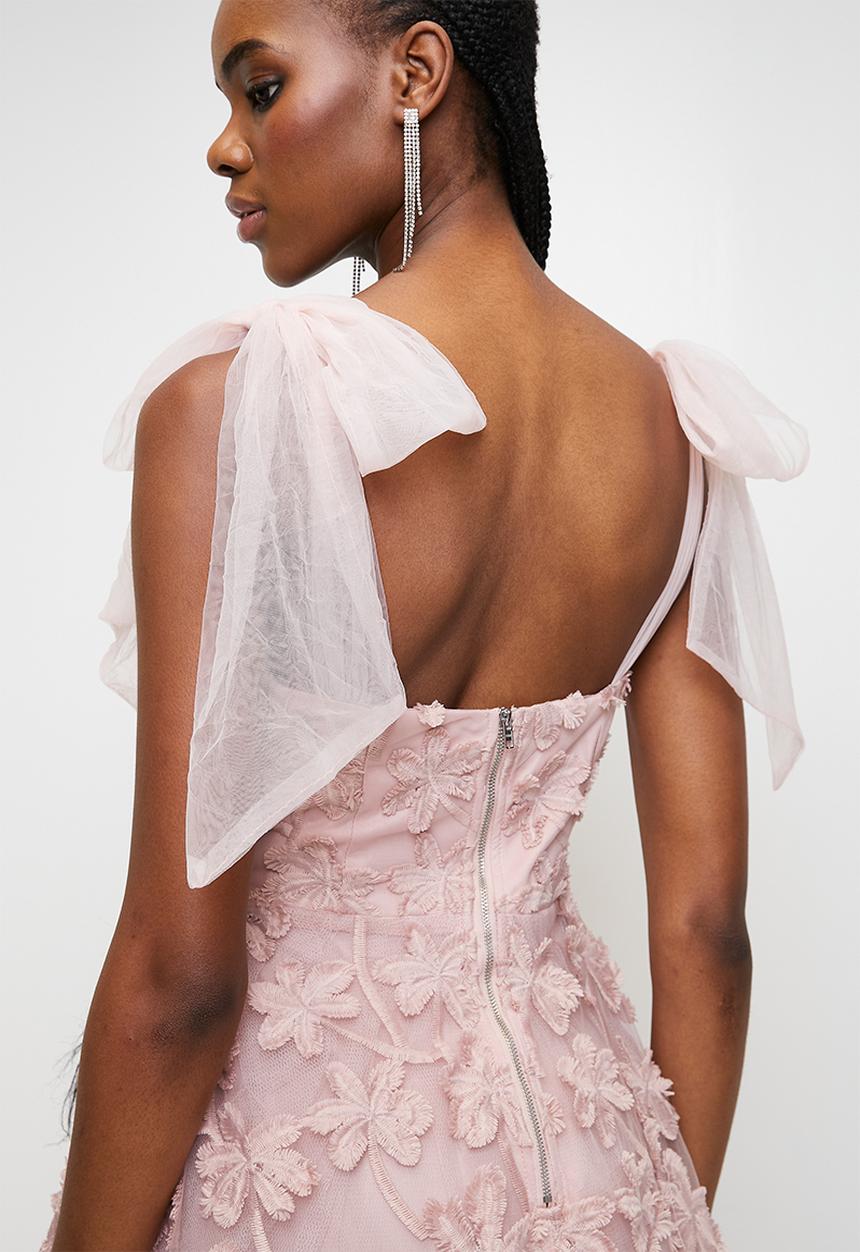 MILLA - Pink bow detail dress - Pink