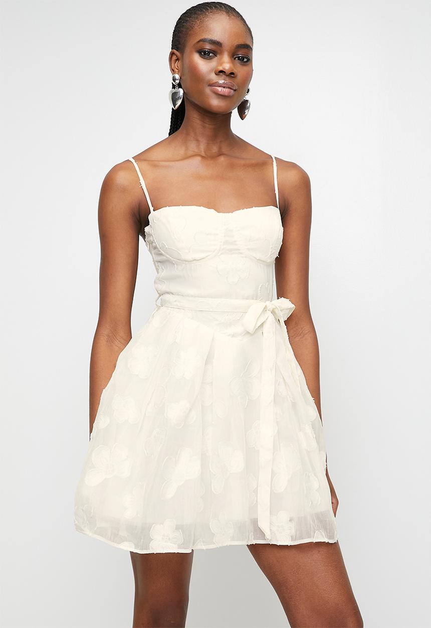 MILLA - White burnout dress - white