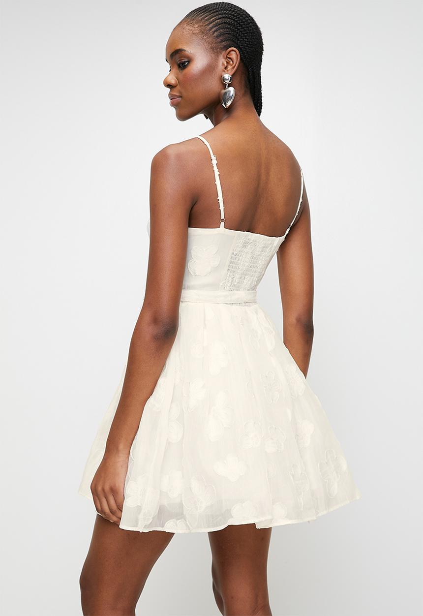 MILLA - White burnout dress - white