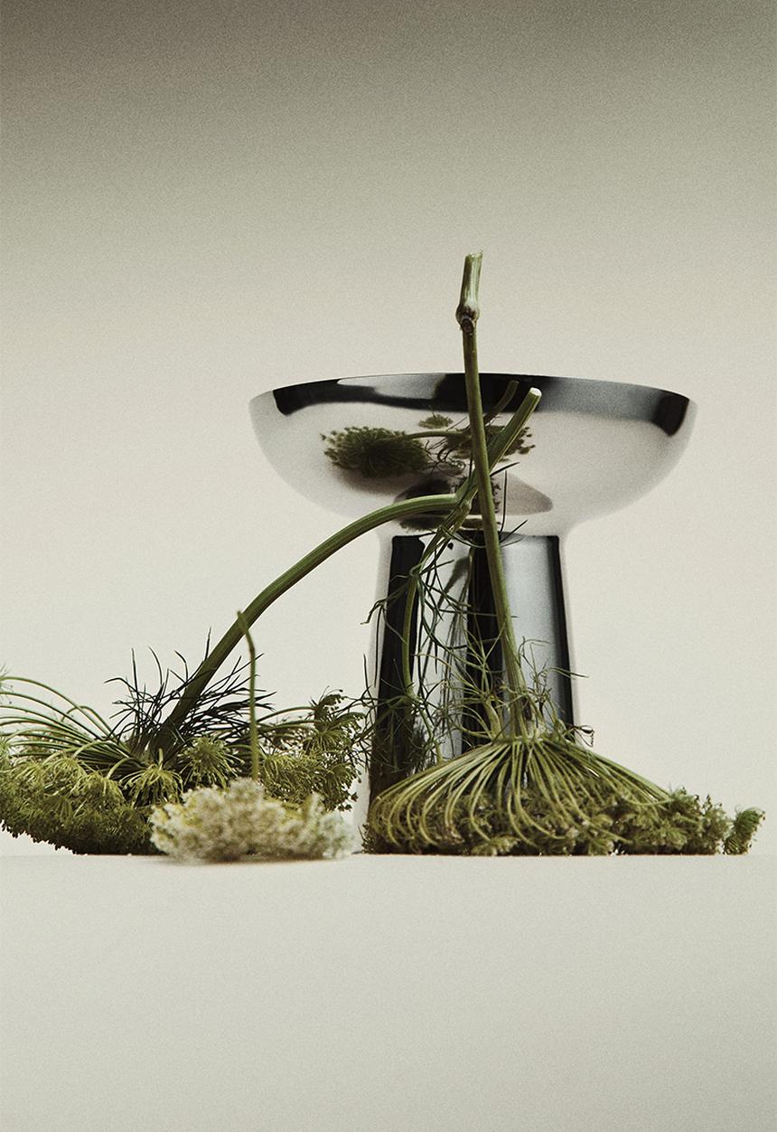 H&M - Metal vase - silver