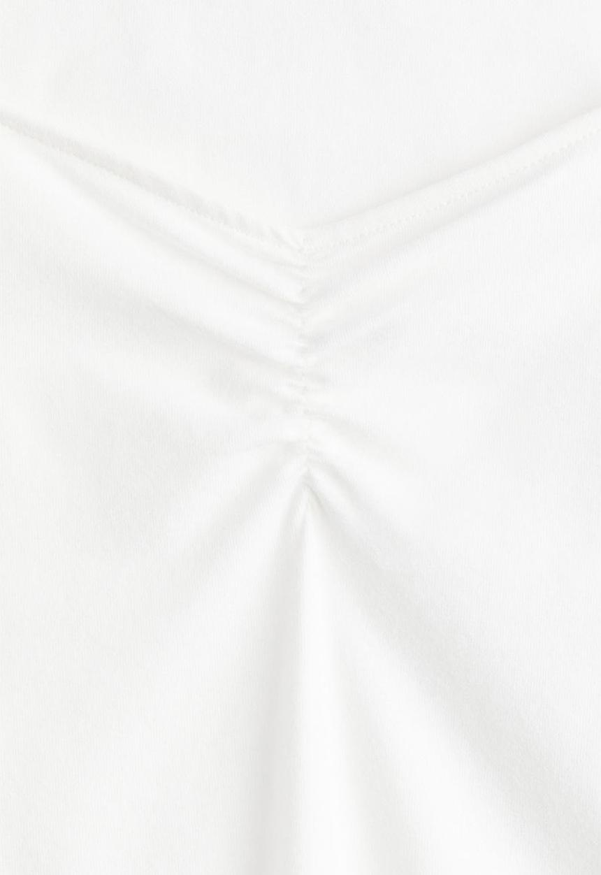 H&M - Sweetheart-neck top - white
