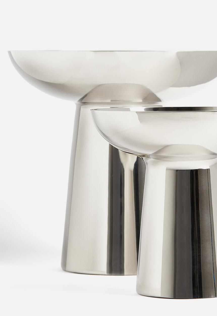 H&M - Large metal vase - silver