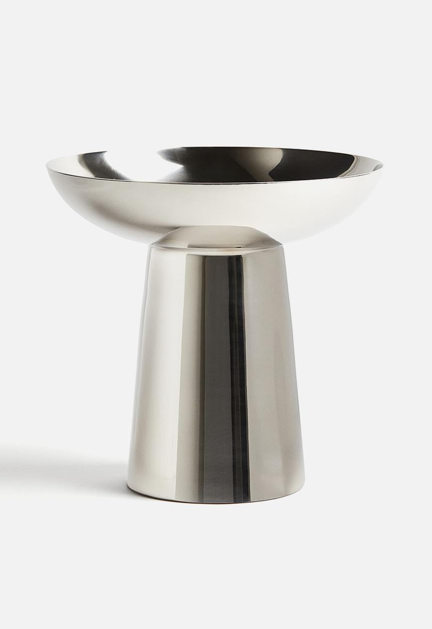 H&M - Large metal vase - silver