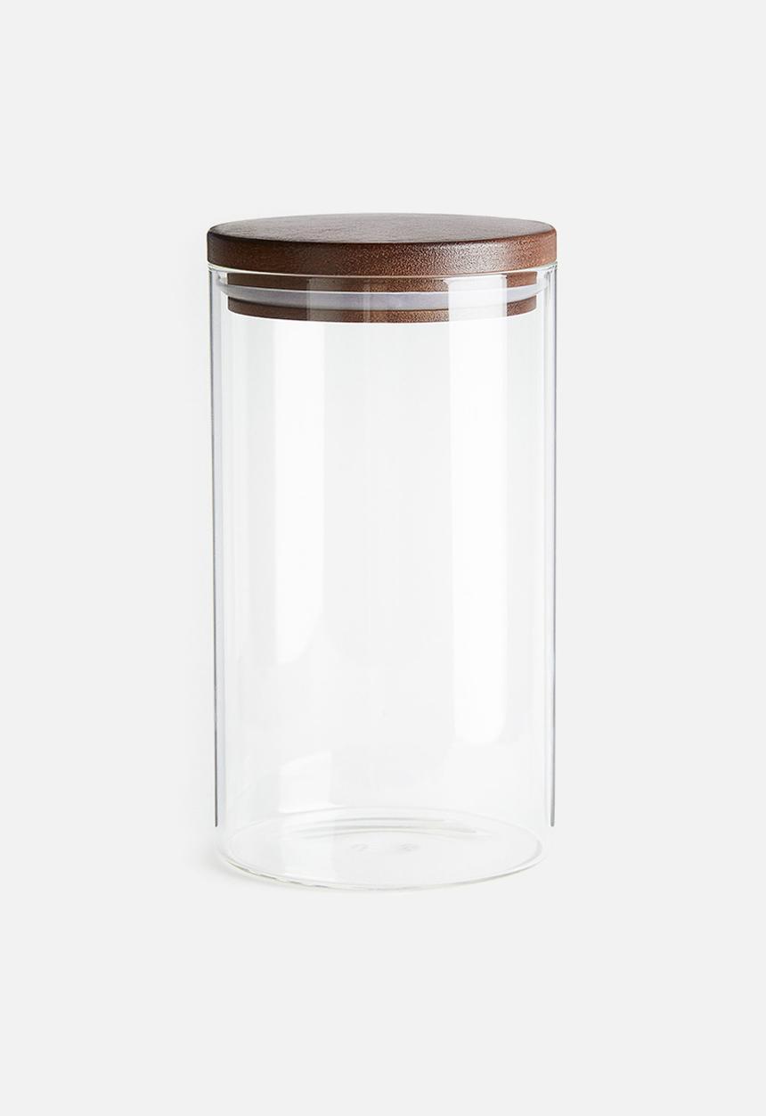 H&M - Lidded glass jar - transparent