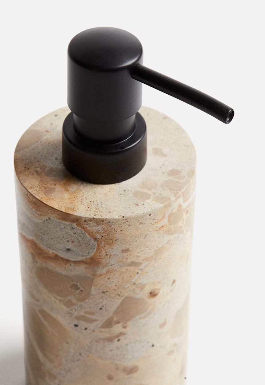 H&M - Marble soap dispenser - light beige