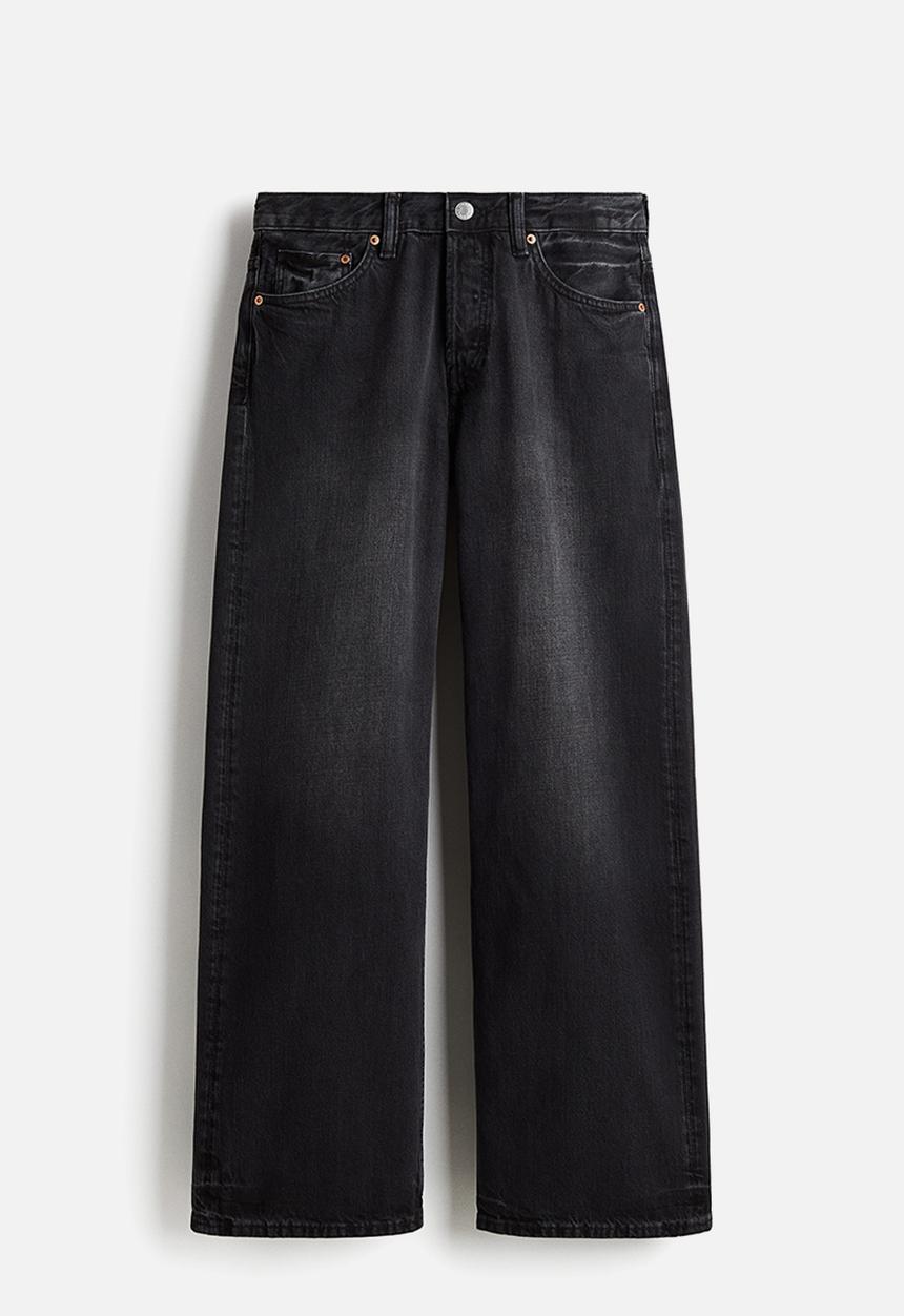 H&M - Loose straight jeans - denim black