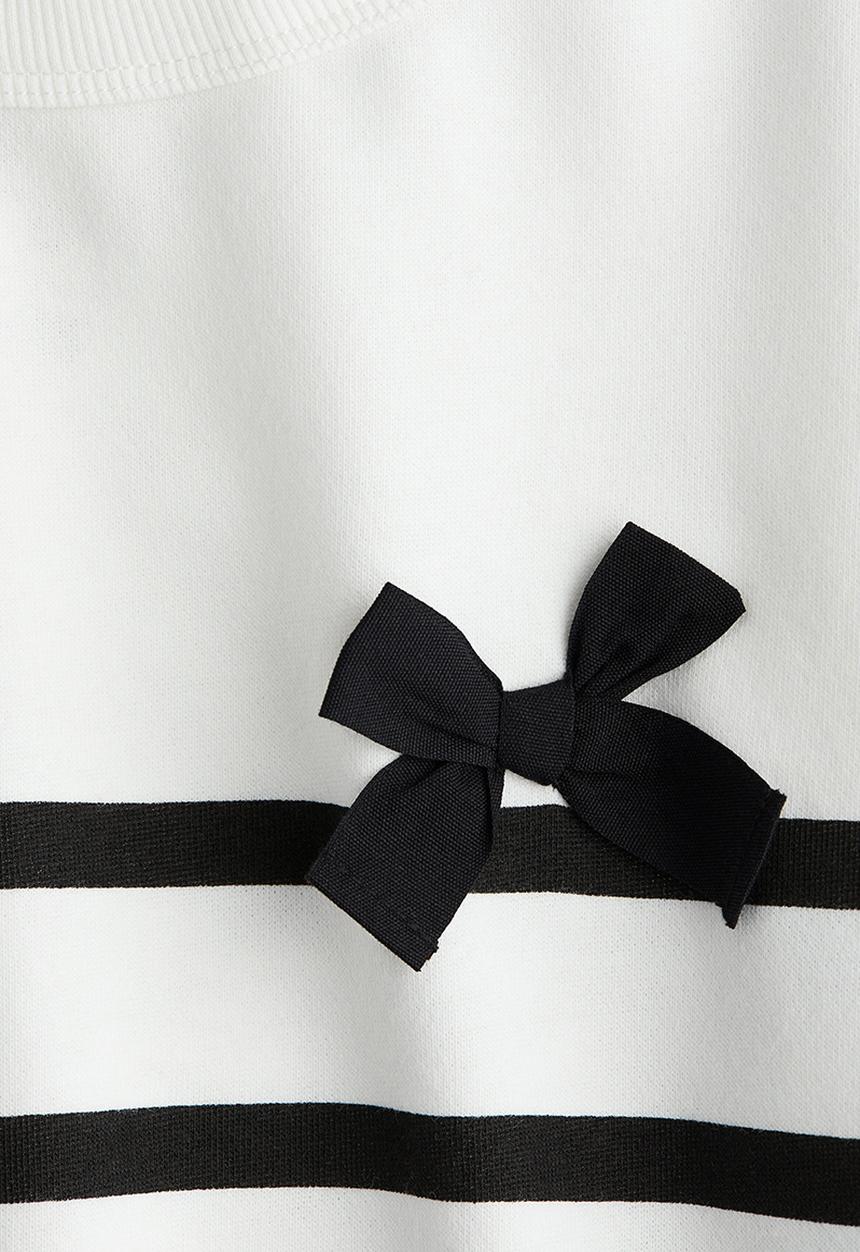 H&M - Printed sweatshirt - white & black striped