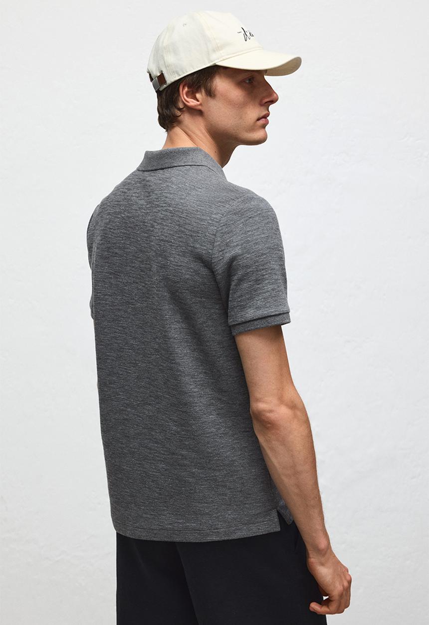 H&M - Slim fit polo shirt - dark grey