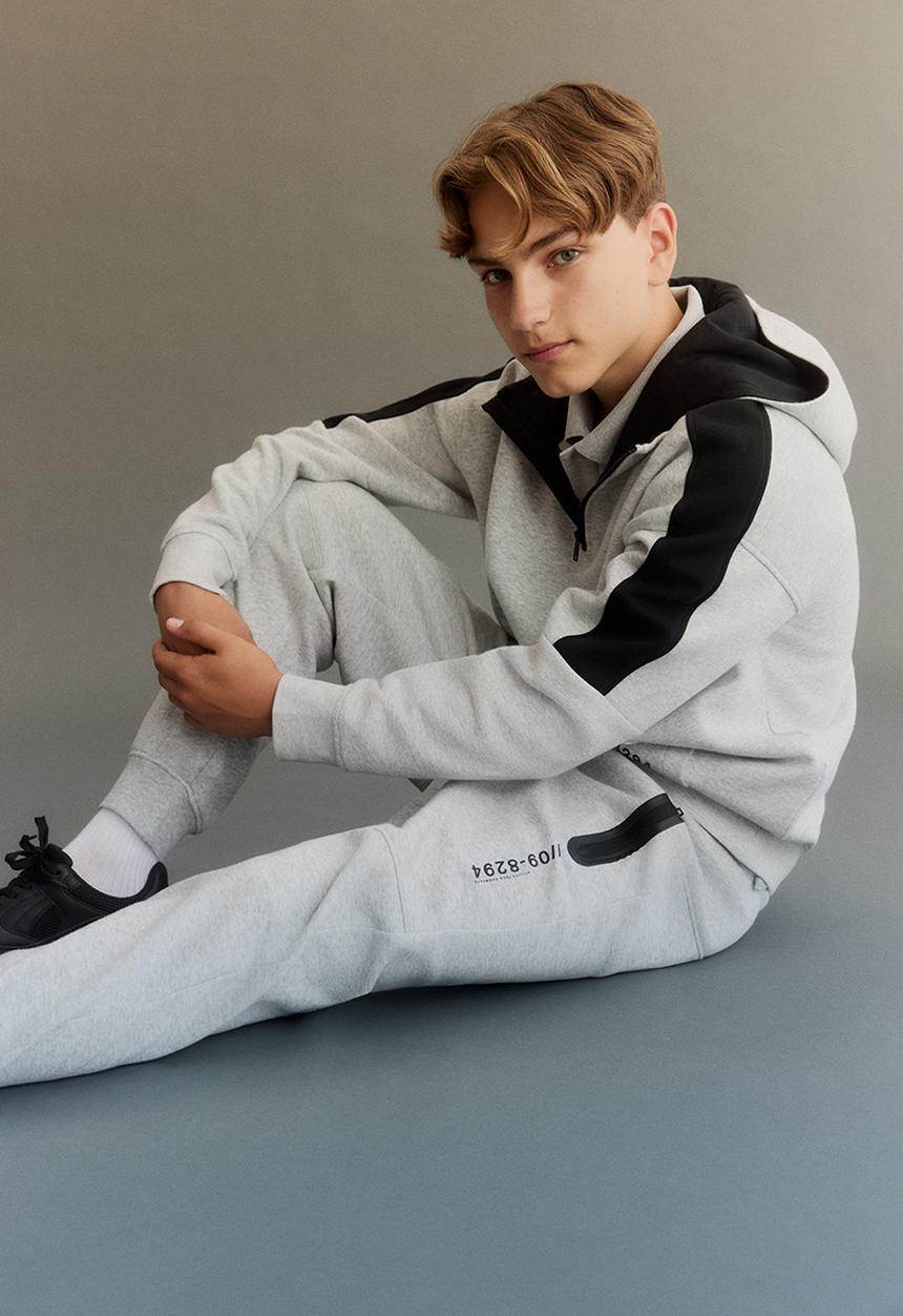 H&M - Sweatshirt joggers - light grey marl